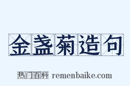 金盏菊造句是什么意思的图片